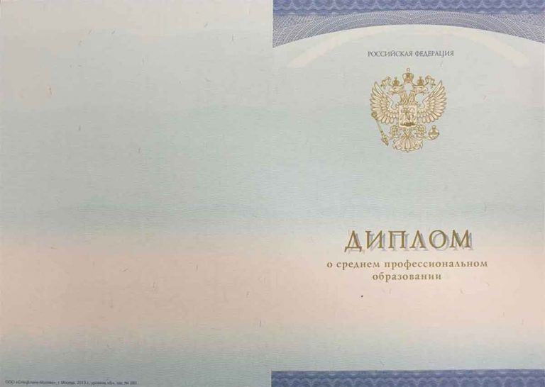 Диплом колледжа 2014-2023 года